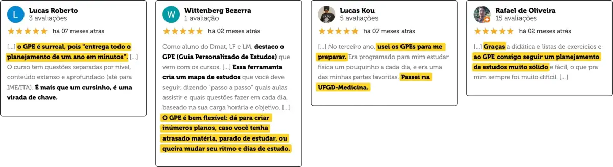 Resultados e Provas Sociais do GPE