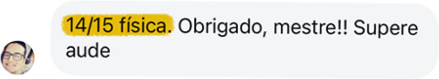 Print de conversa no Instagram