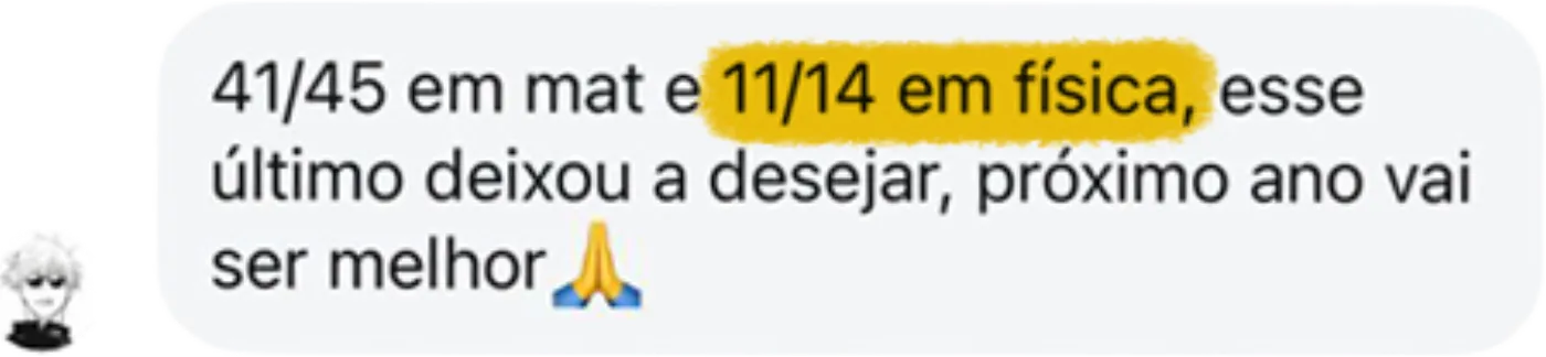 Print de conversa no Instagram