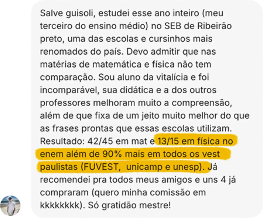 Print de conversa no Instagram