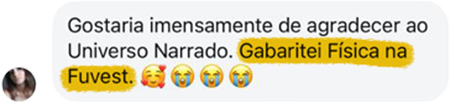 Print de conversa no Instagram