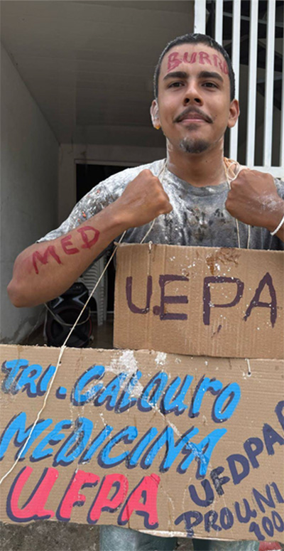 Depoimento de estudante aprovado